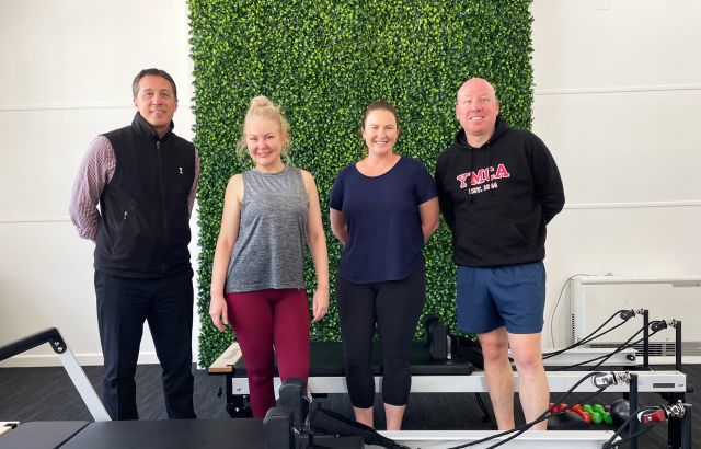 Holdfast Pilates Amanda Wilson Mayor Visit